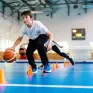 Entraînement de basket au collège